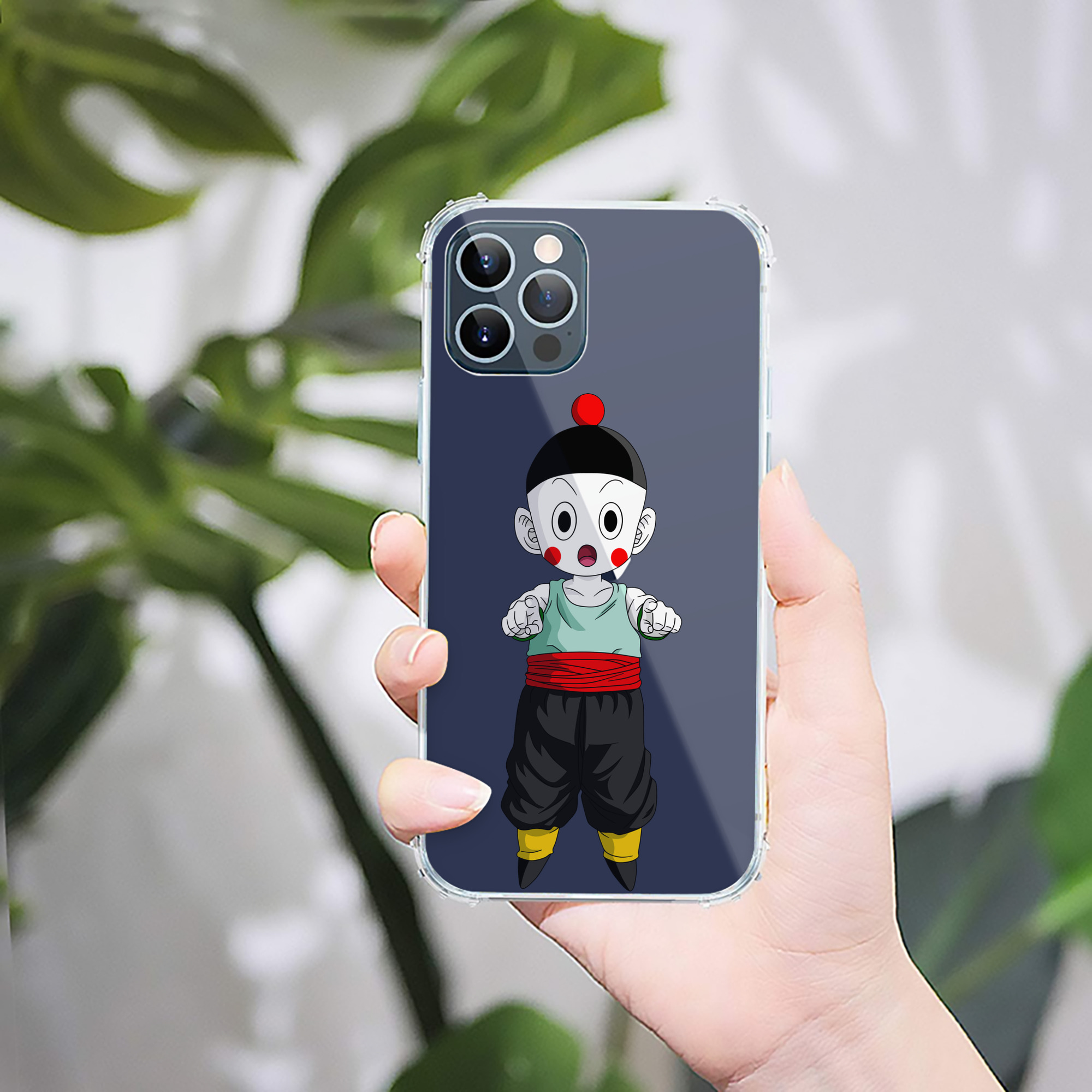 （画像用） ドラゴンボール 餃子（チャオズ）DRAGON BALL Chaoz 【iPhone 12シリーズ対応】透明スマホケース（クリアソフトケース）